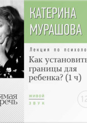 Лекция «Как установить границы для ребенка?» (Екатерина Мурашова)