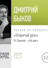 Лекция Открытый урок М. Горький – «На дне» (Дмитрий Быков)