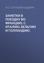 Заметки в поездку во Францию, С. Италию, Бельгию и Голландию. (Михаил Салтыков-Щедрин)